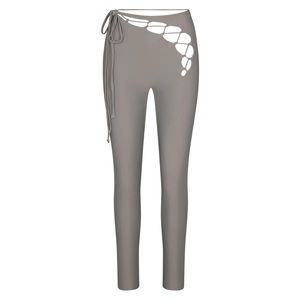 NWT Skims chrome lace up pants size XS